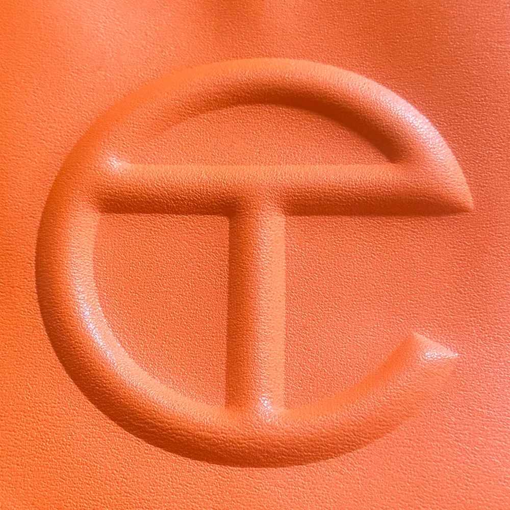 Telfar small shopping bag, color: orange